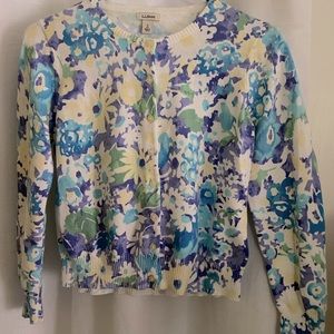 LL BEAN CARDIGAN SWEATER S